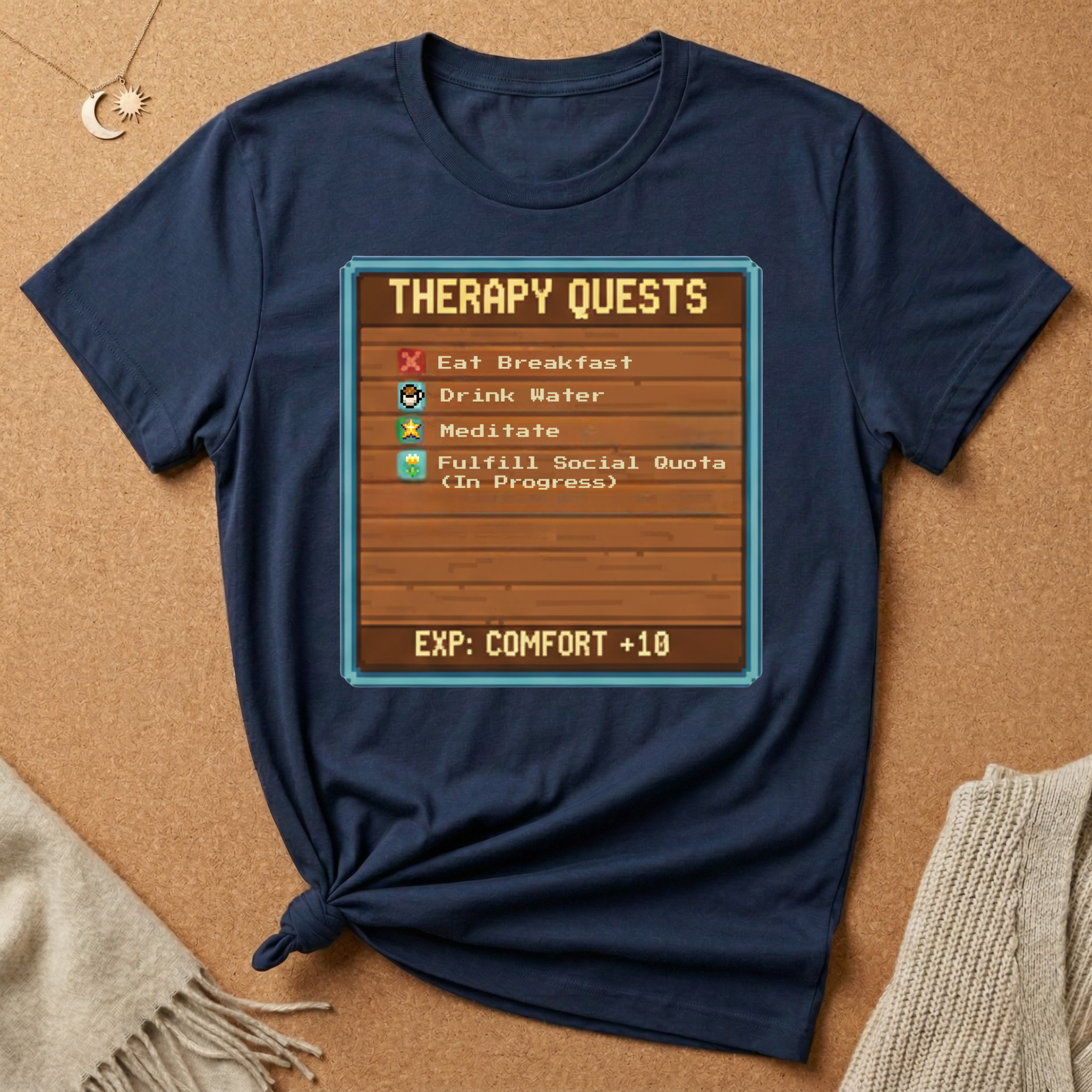 Old School Game Therapy Quests Tee