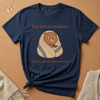 The Great Indoors Tee – "Professional Homebody" Cozy Bear Tee