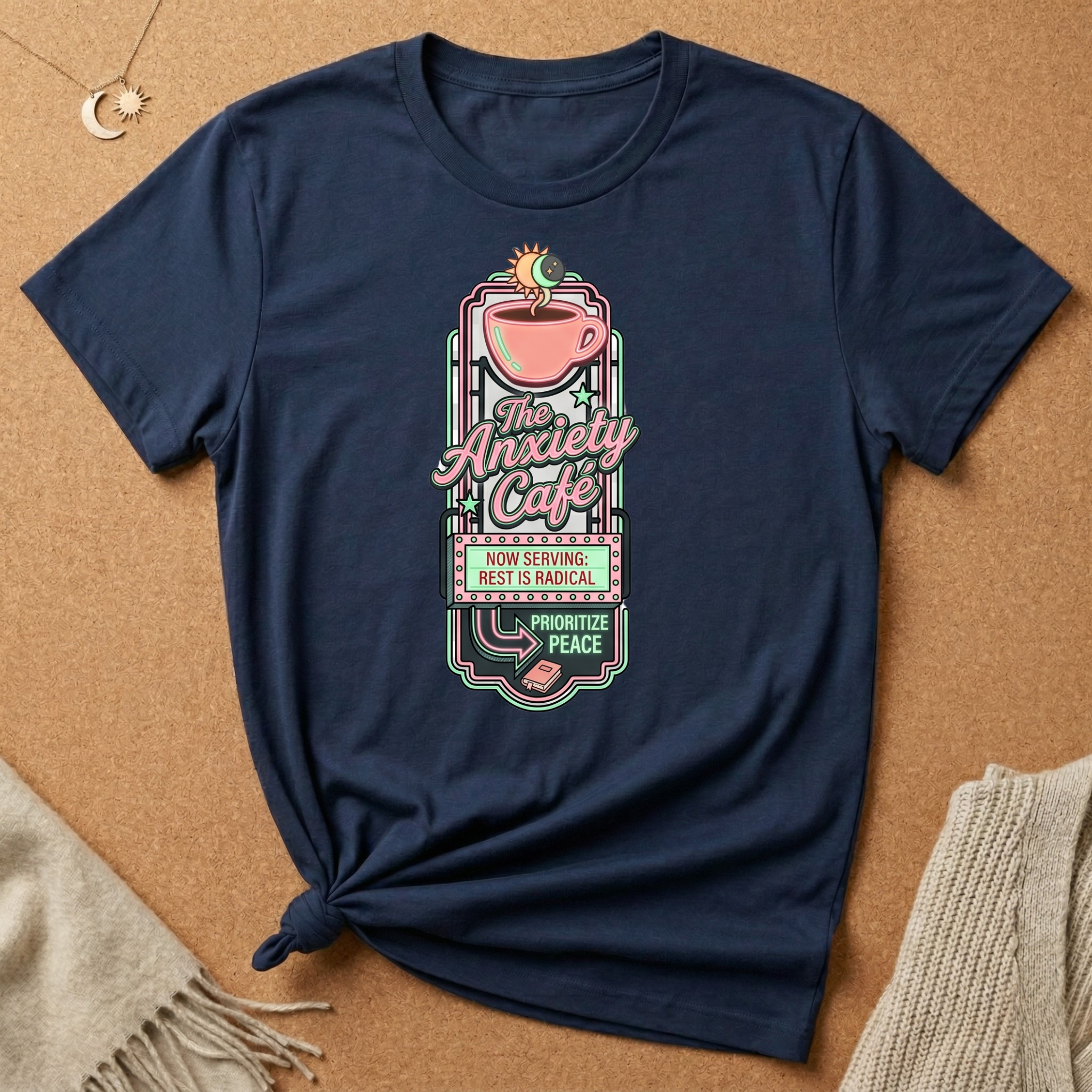 Rest Is Radical Anxiety Cafe Tee