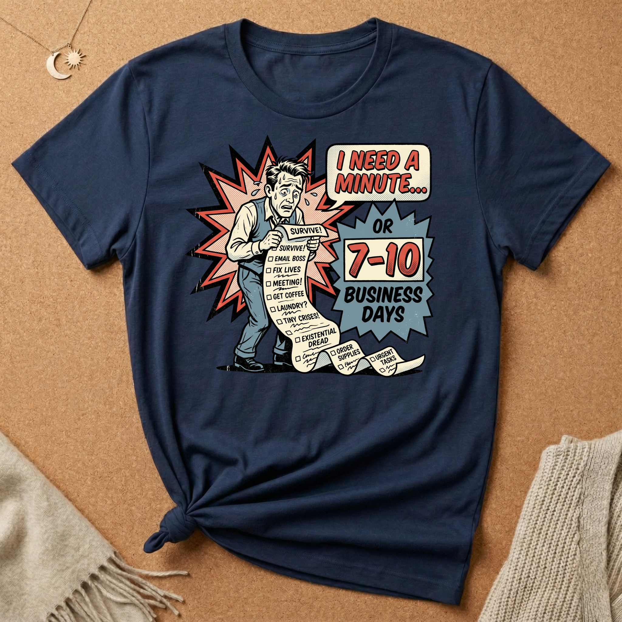 I Need a Minute Vintage Ad Tee