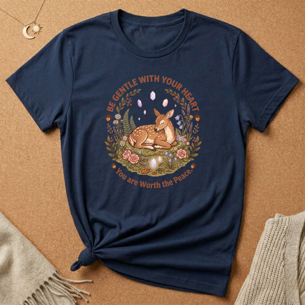 Gentle with Your Heart Deer Tee