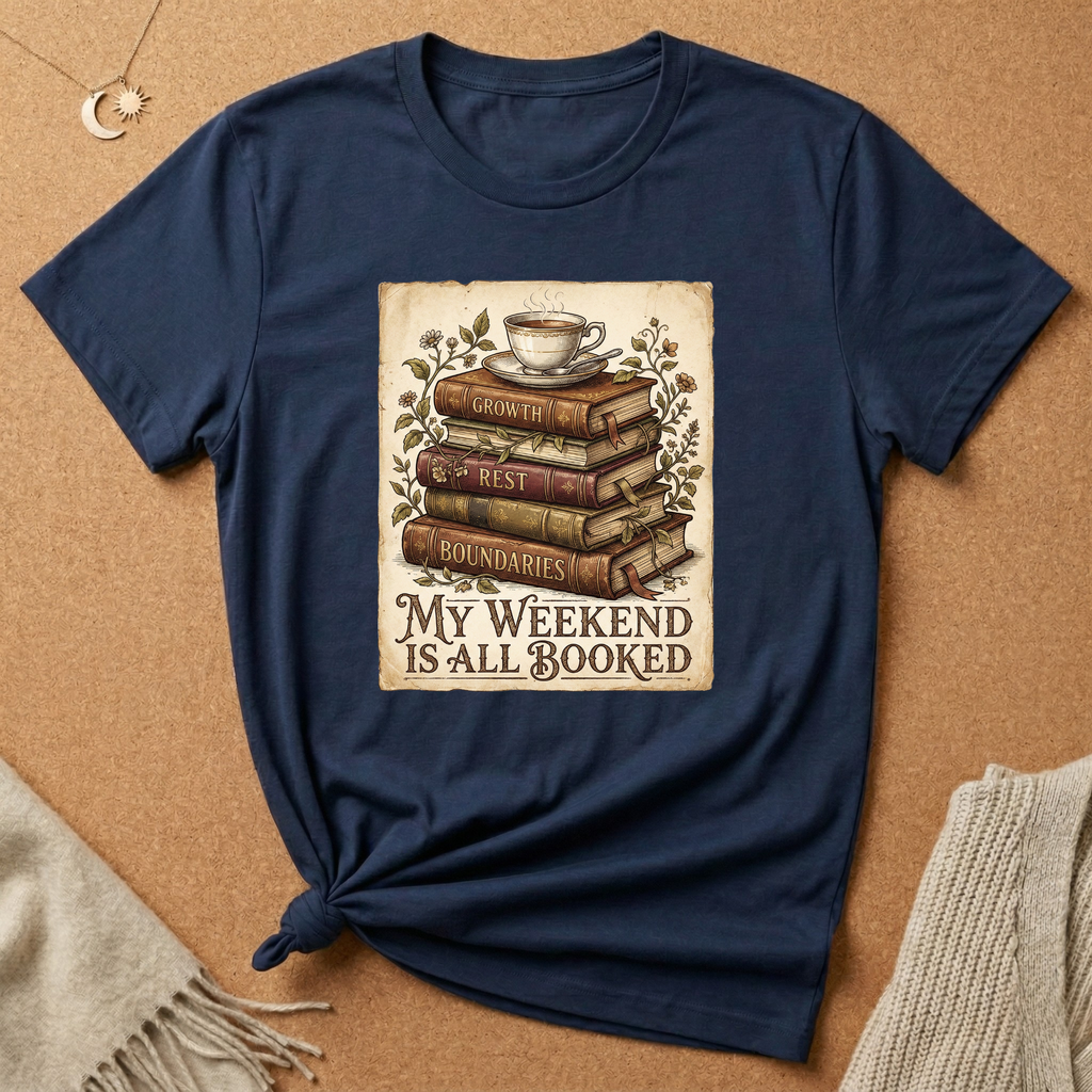 My Weekend is Booked with therapy books Tee