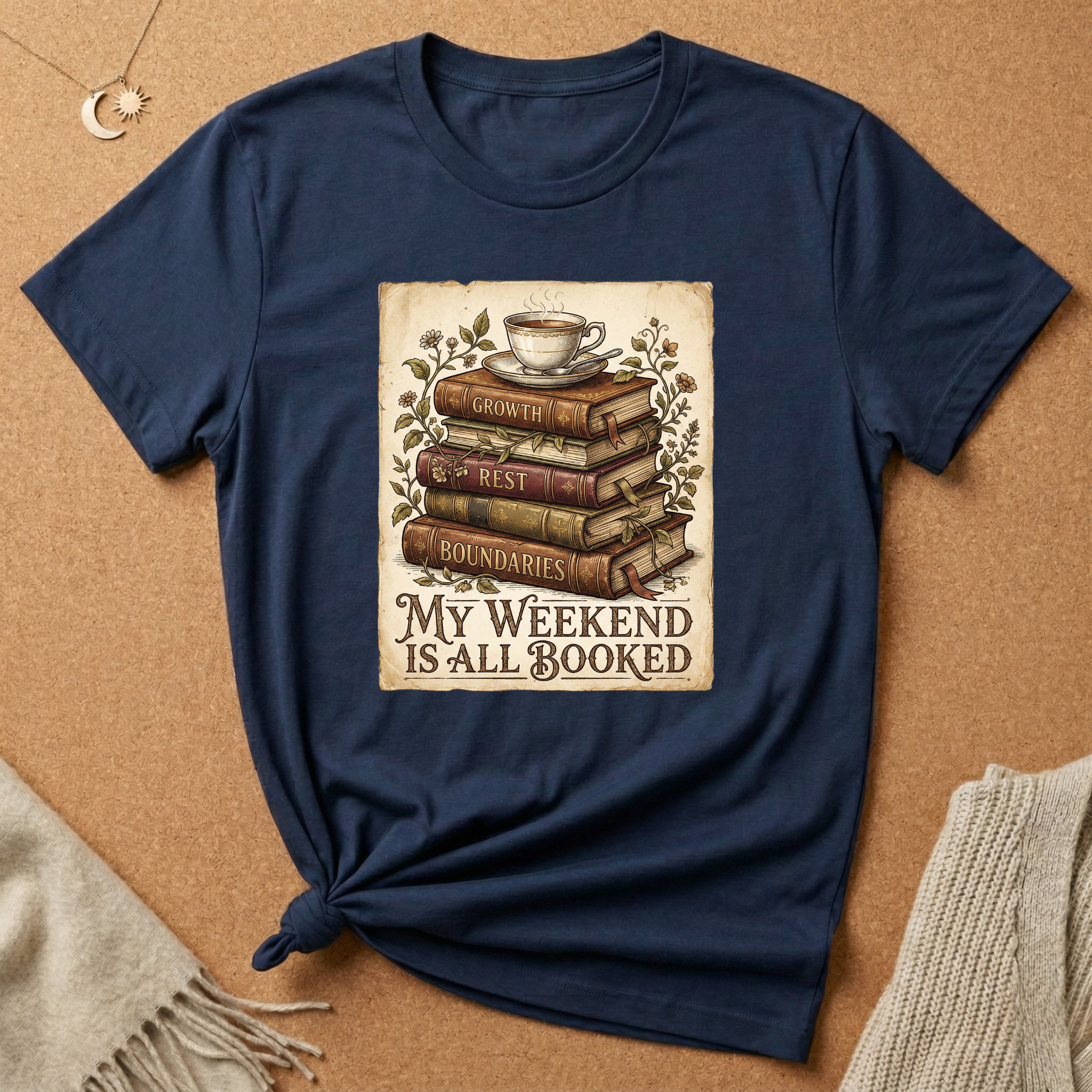 My Weekend is Booked with therapy books Tee