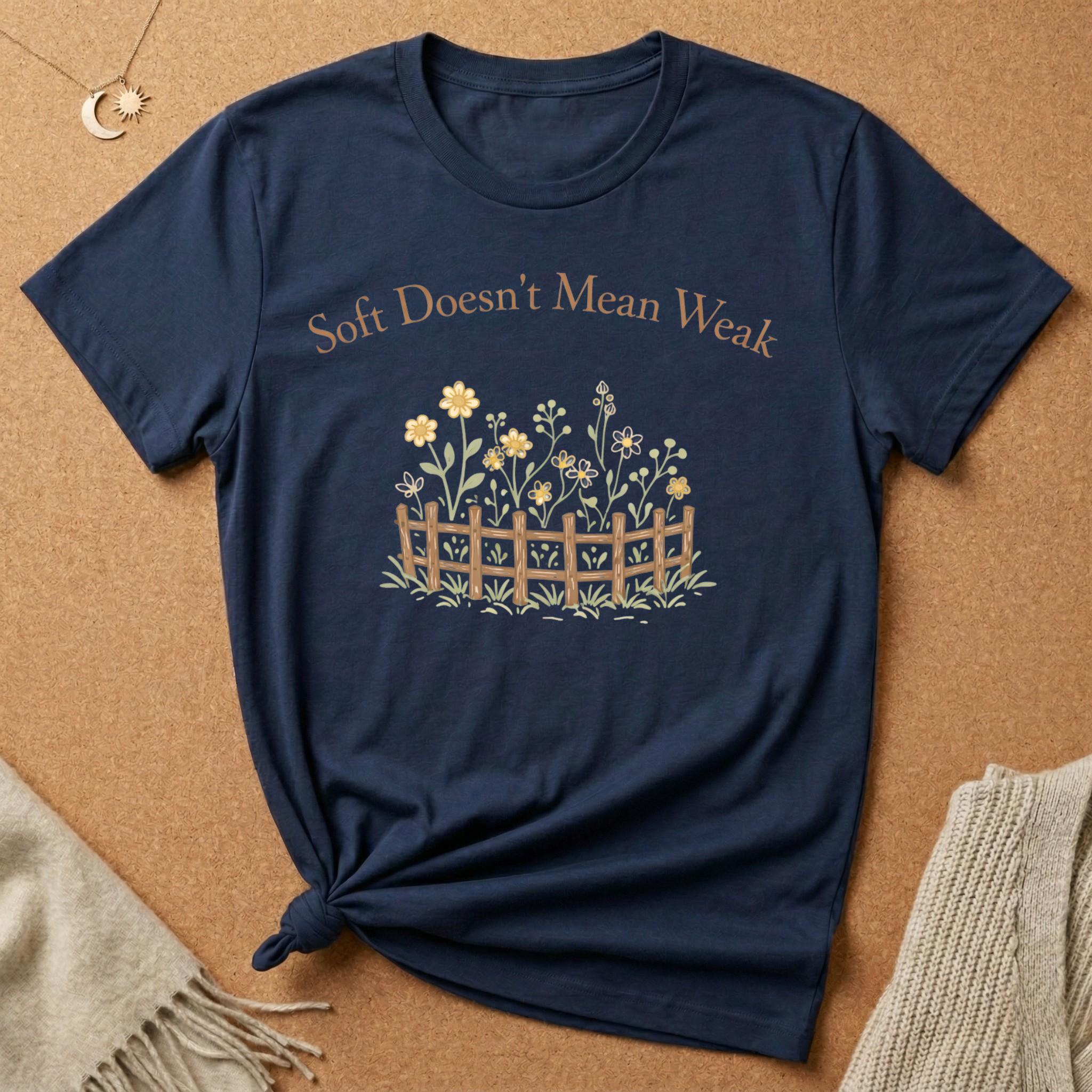 Soft Doesn't Mean Weak flower garden Tee