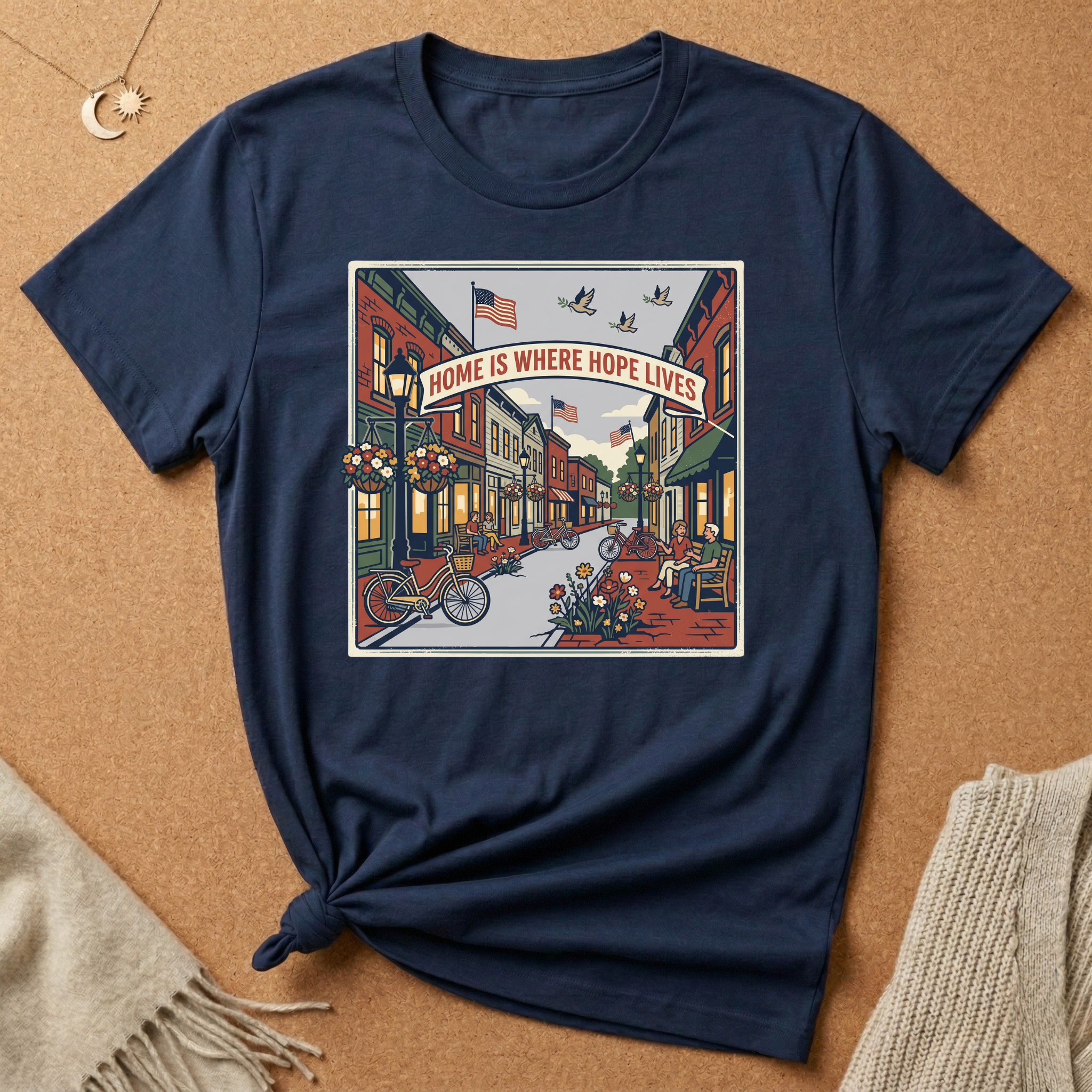 Home Is Where Hope Lives USA Tee