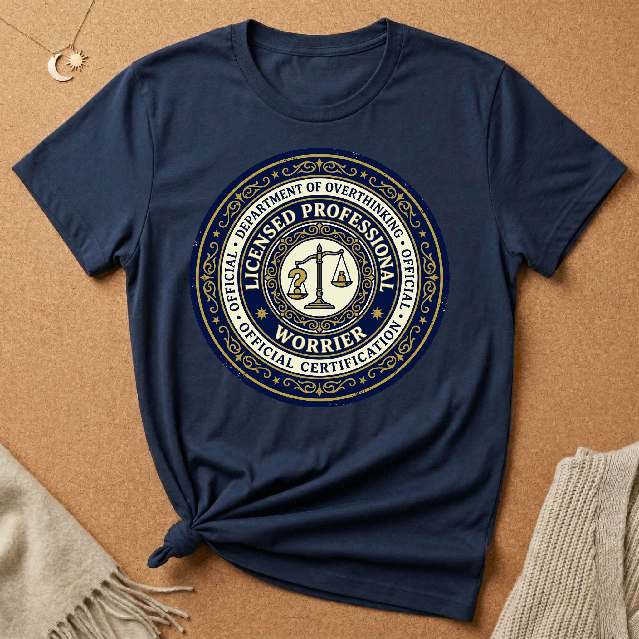 Dept. of Overthinking Official Certification Tee