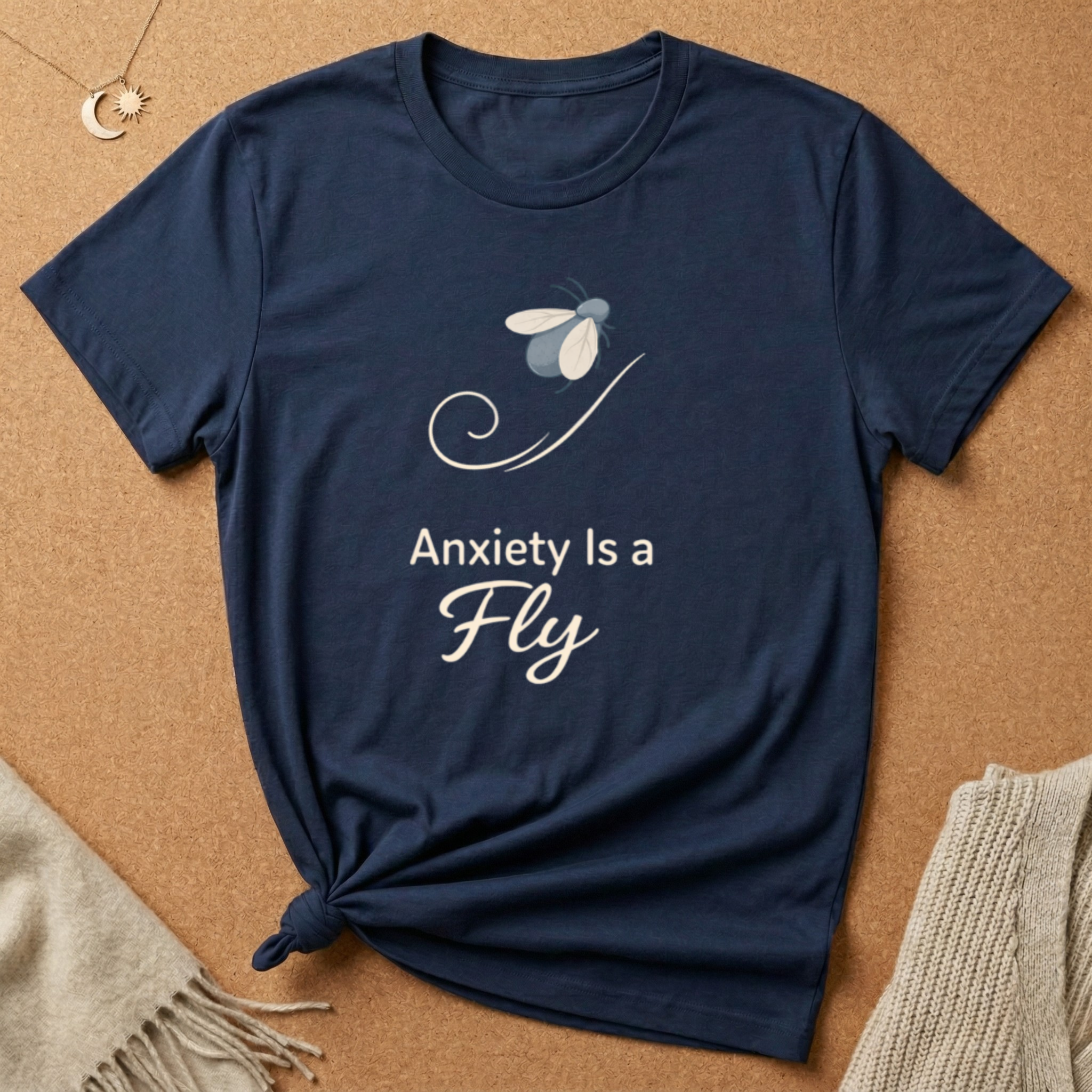 Anxiety Is A Fly Logo Tee