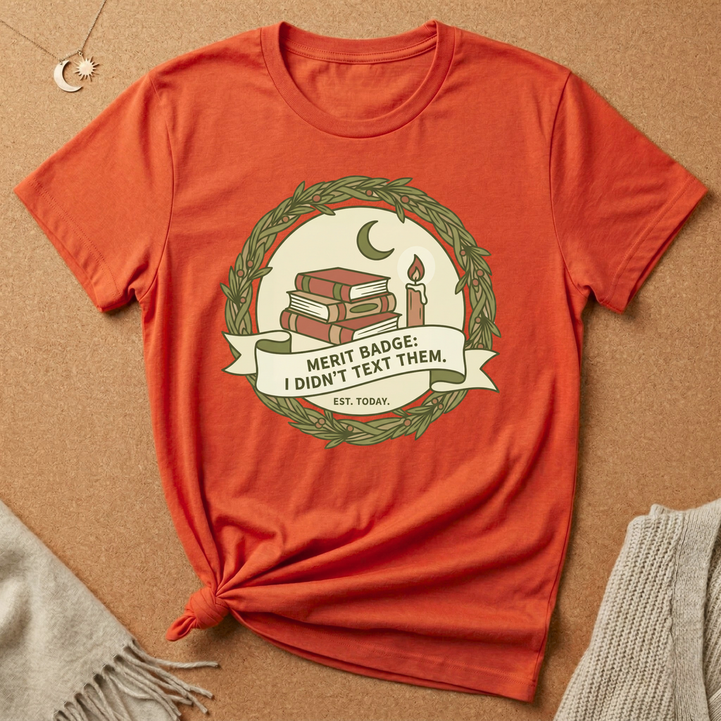 Merit Badge: I Didn't Text Them. EST. Today Tee