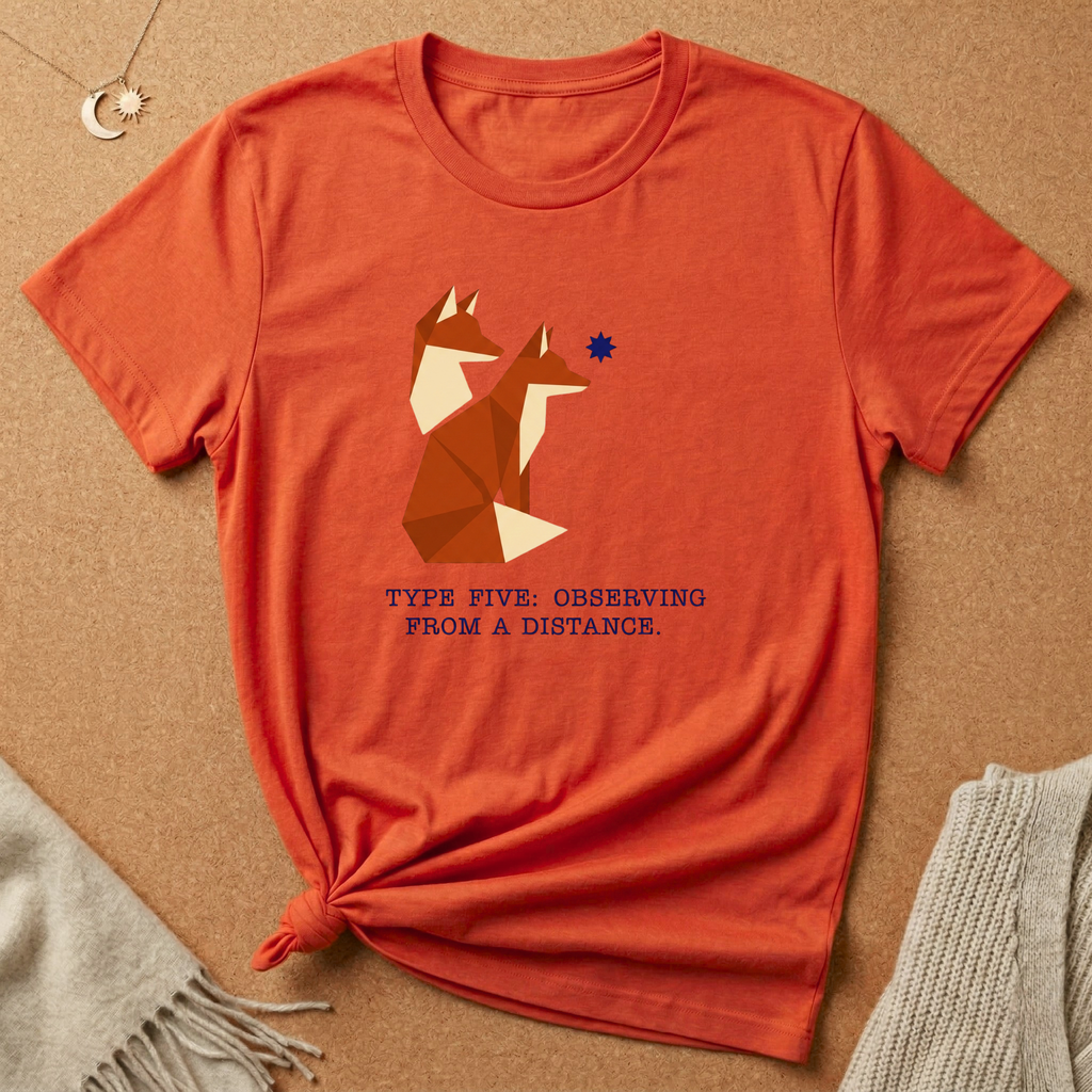 Enneagram Type 5: Observing From a Distance Fox Tee