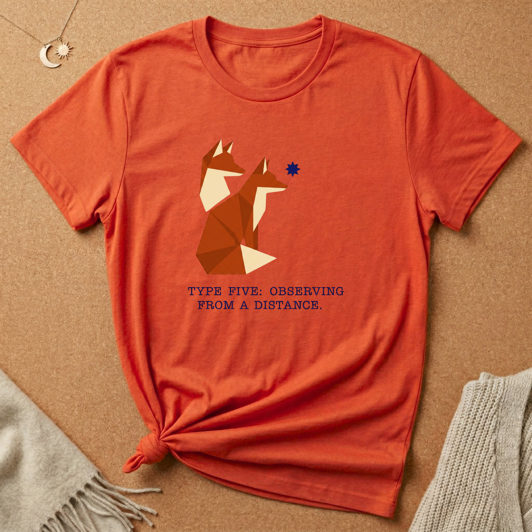 Enneagram Type 5: Observing From a Distance Fox Tee