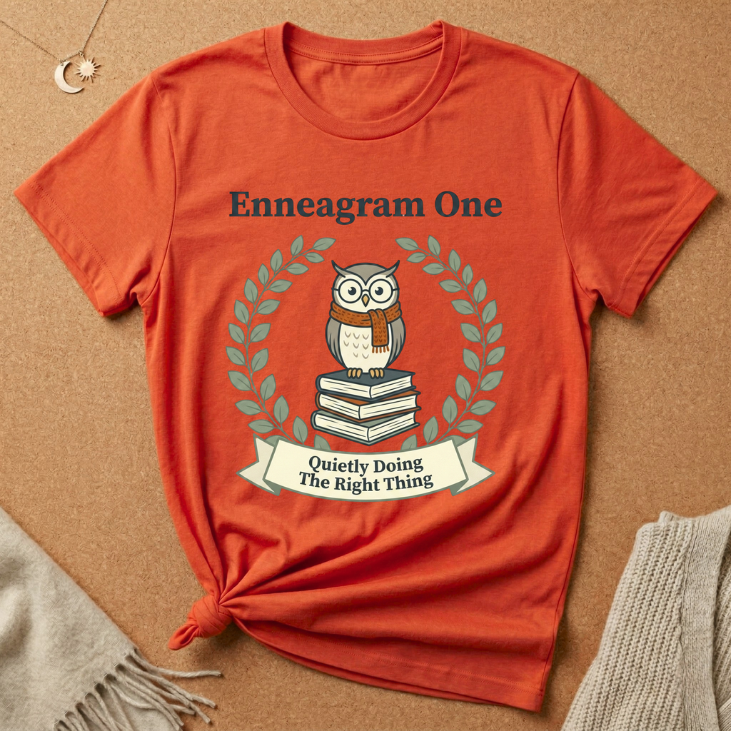 Enneagram Type 1: Quietly Doing The Right Thing Owl Tee