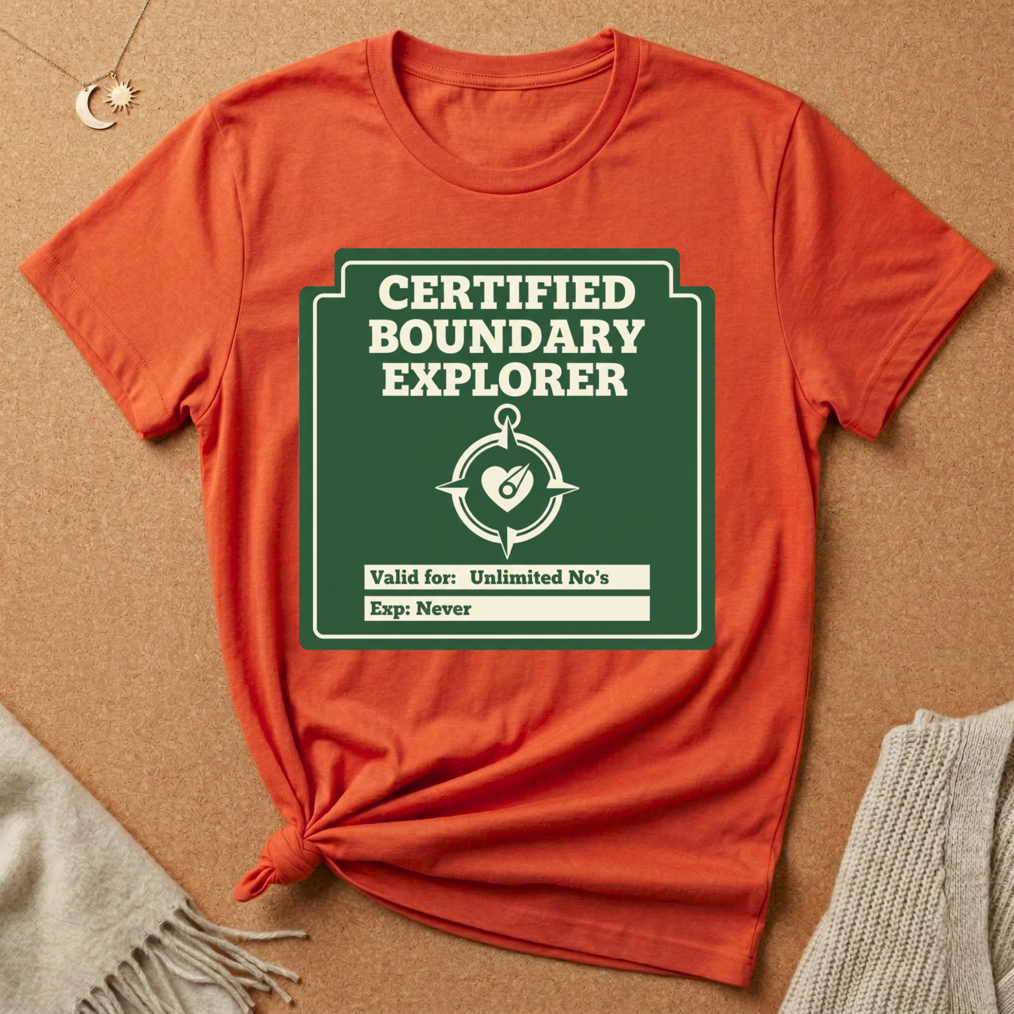 Certified Boundary Explorer with compass Tee