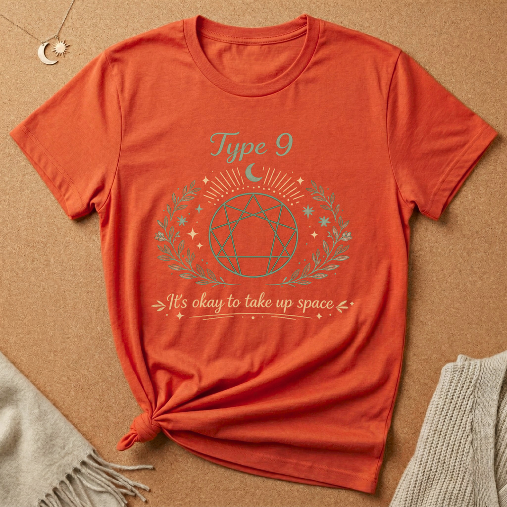 Type 9: It's okay to take up space Enneagram Tee