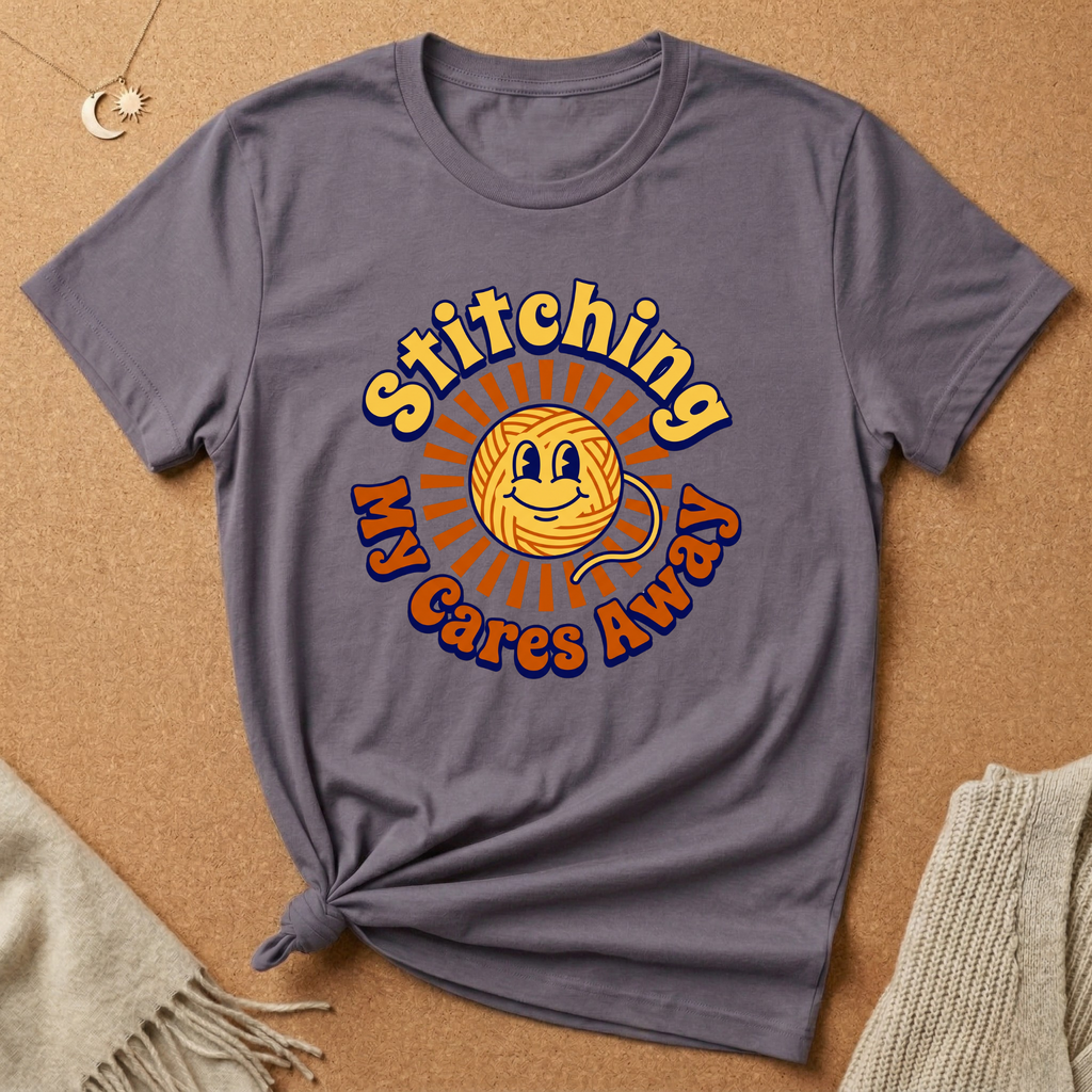 Stitching My Cares Away Tee