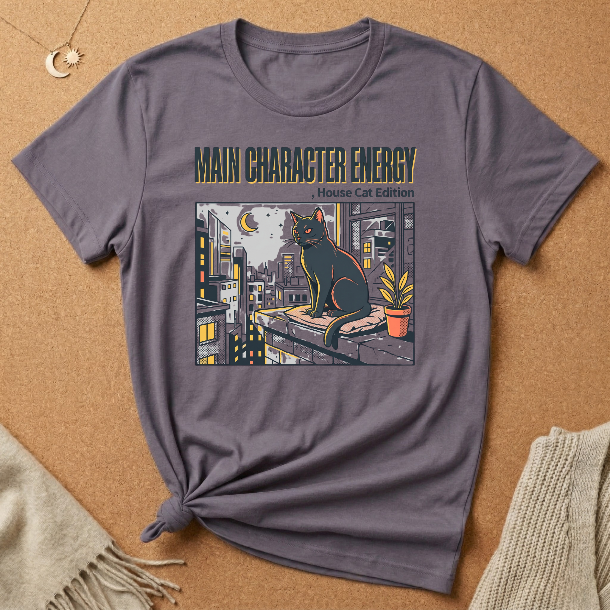 Main Character Energy Cat Edition Tee
