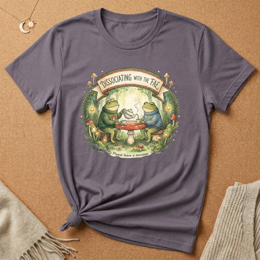 Dissociating with the Fae (Please Leave a Message) Frog Wilderkind Tee