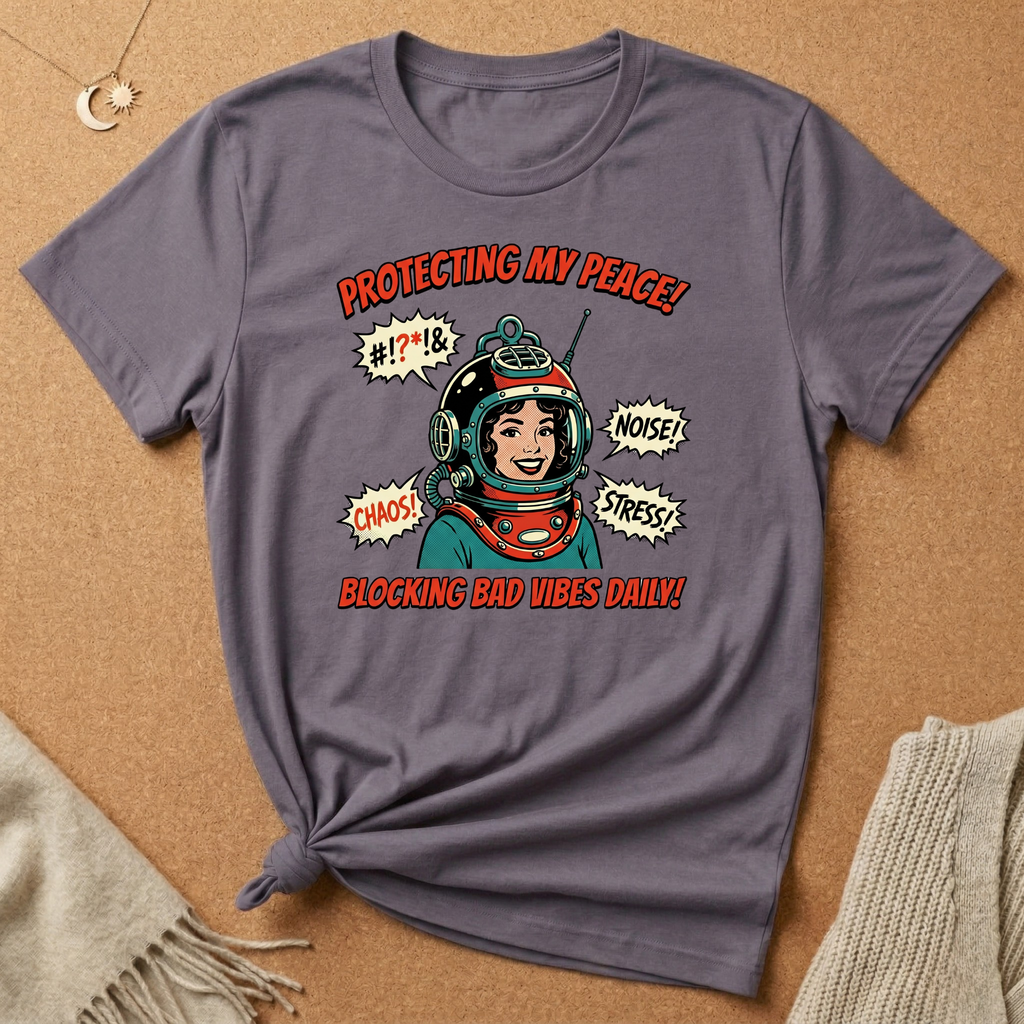 Protecting My Peace Retro Helmet Tee