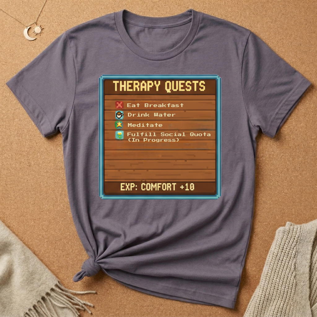 Old School Game Therapy Quests Tee