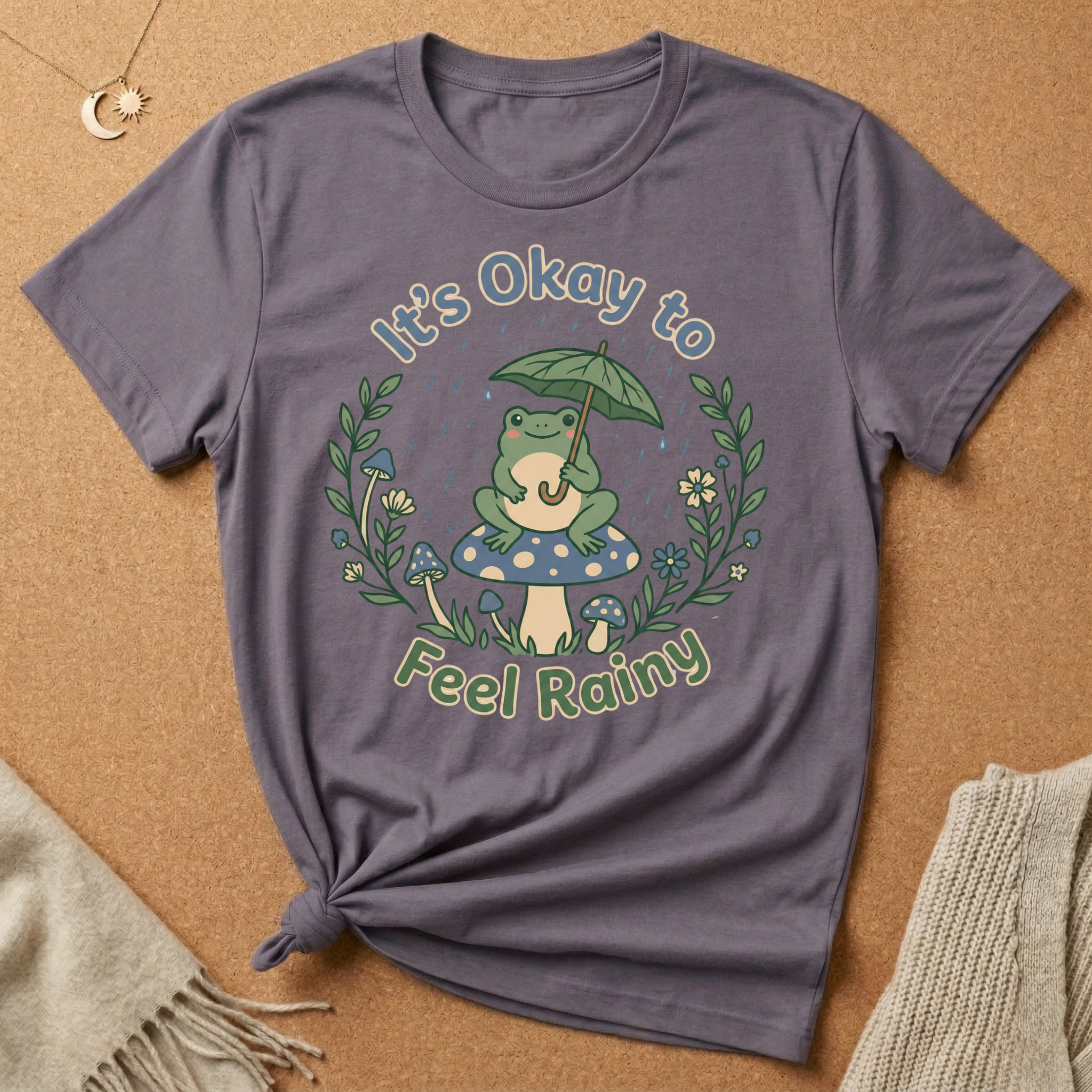 It's Okay to Feel Rainy Frog Tee