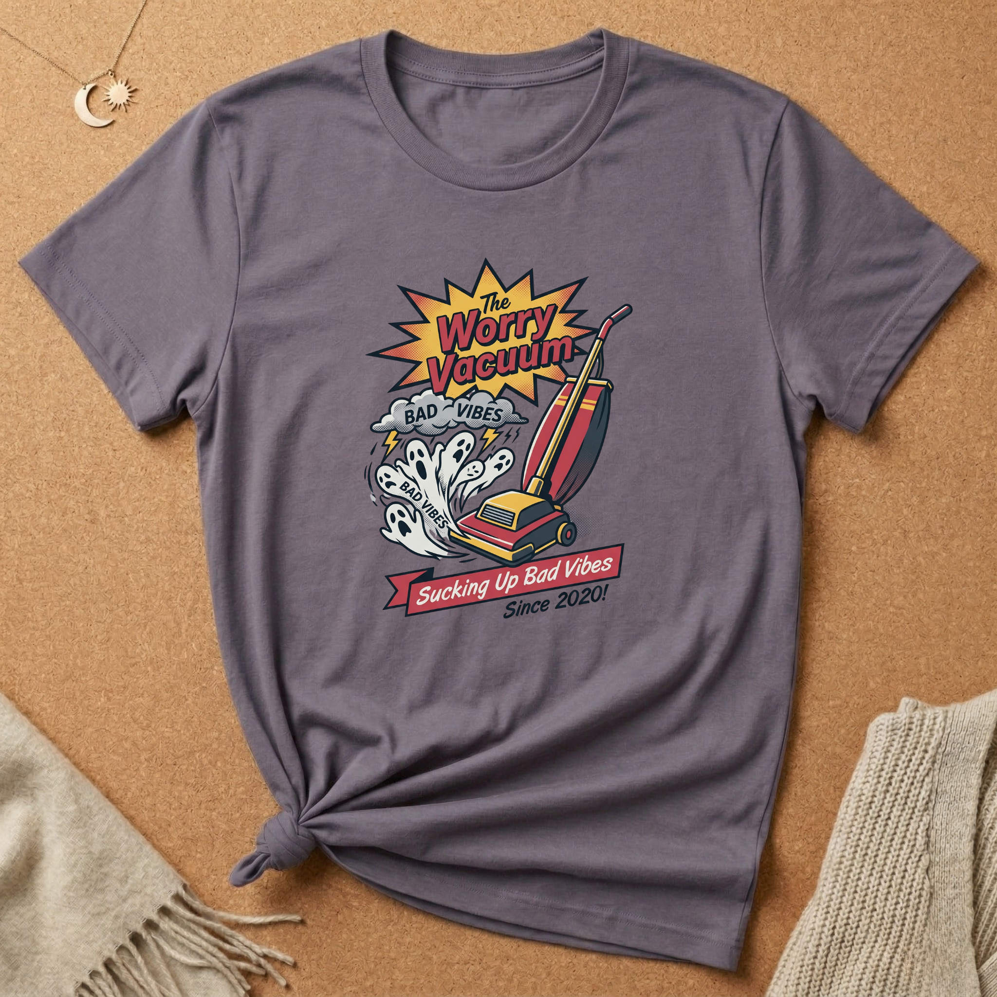 Worry Vacuum Ad Tee