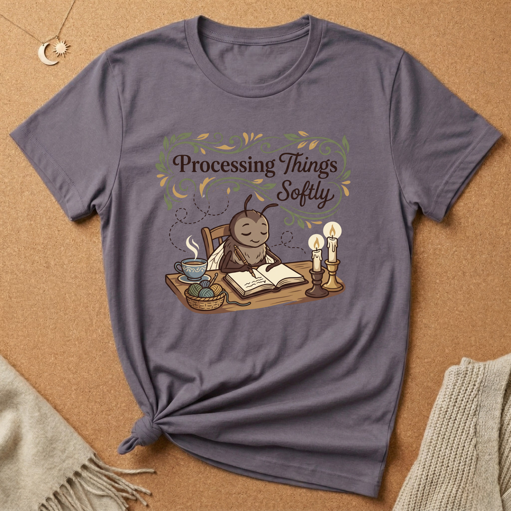 Calm Anxiety Fly Processing Things Softly Tee