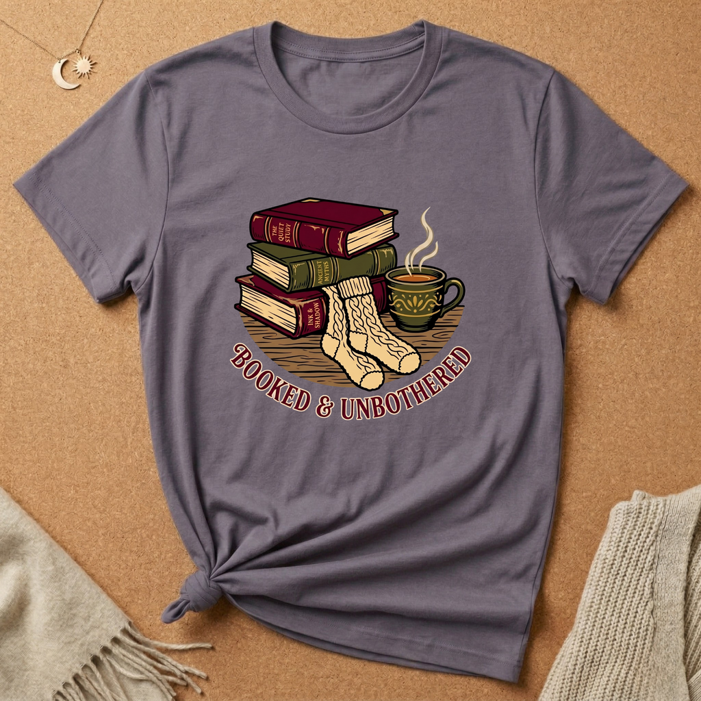 Booked and Unbothered Cozy Tee