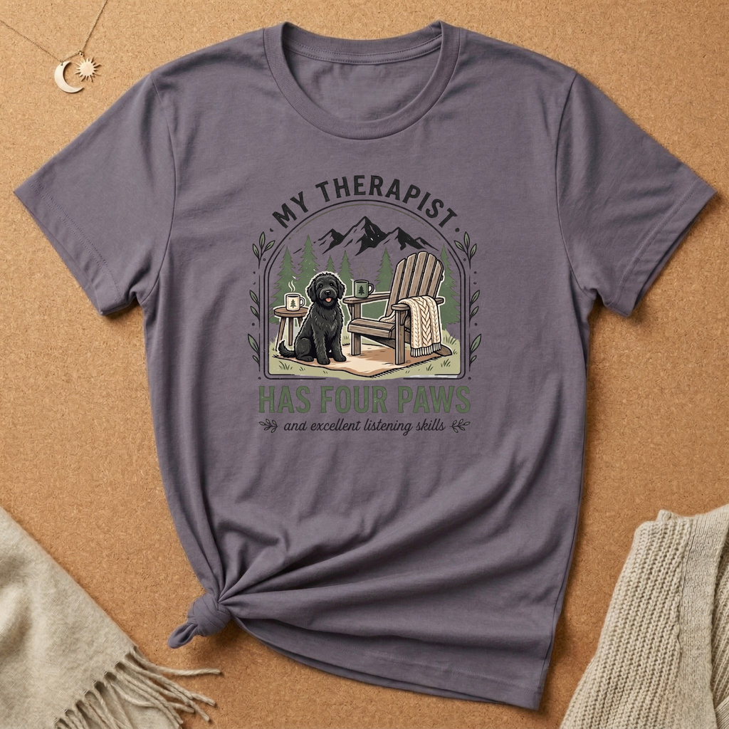 My Thearapist Has Four Paws Dog Tee