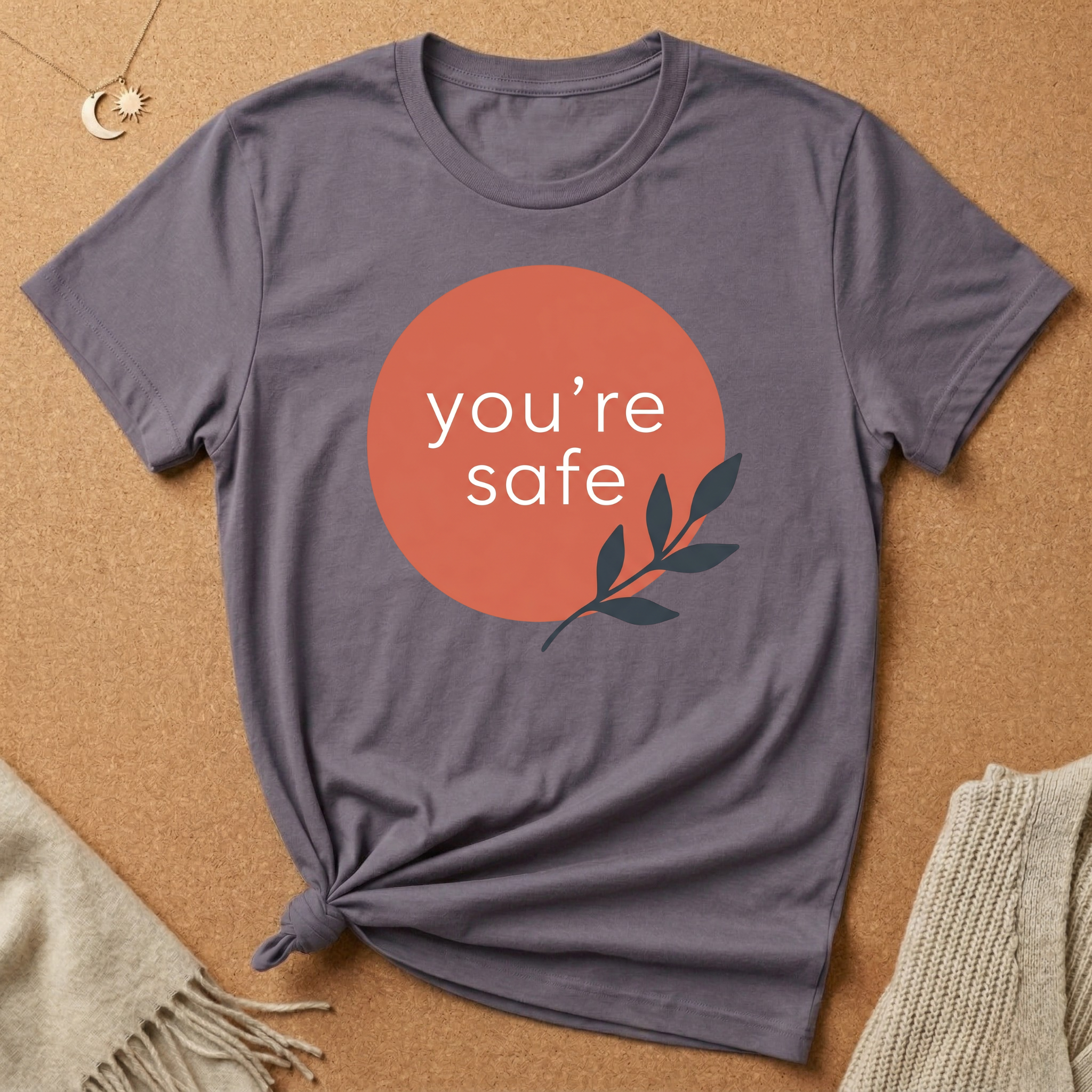You're Safe with Olive Branch Tee
