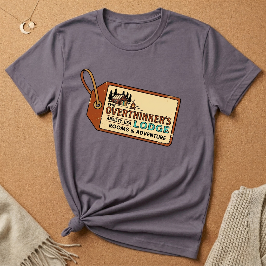 Overthinker's Lodge Luggage Tag Tee