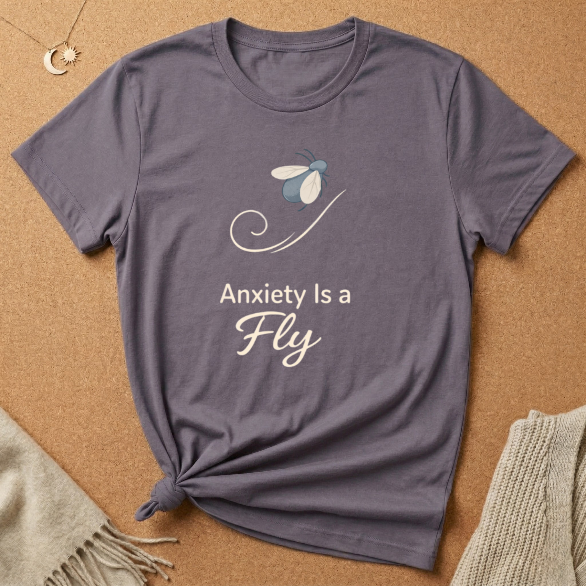 Anxiety Is A Fly Logo Tee