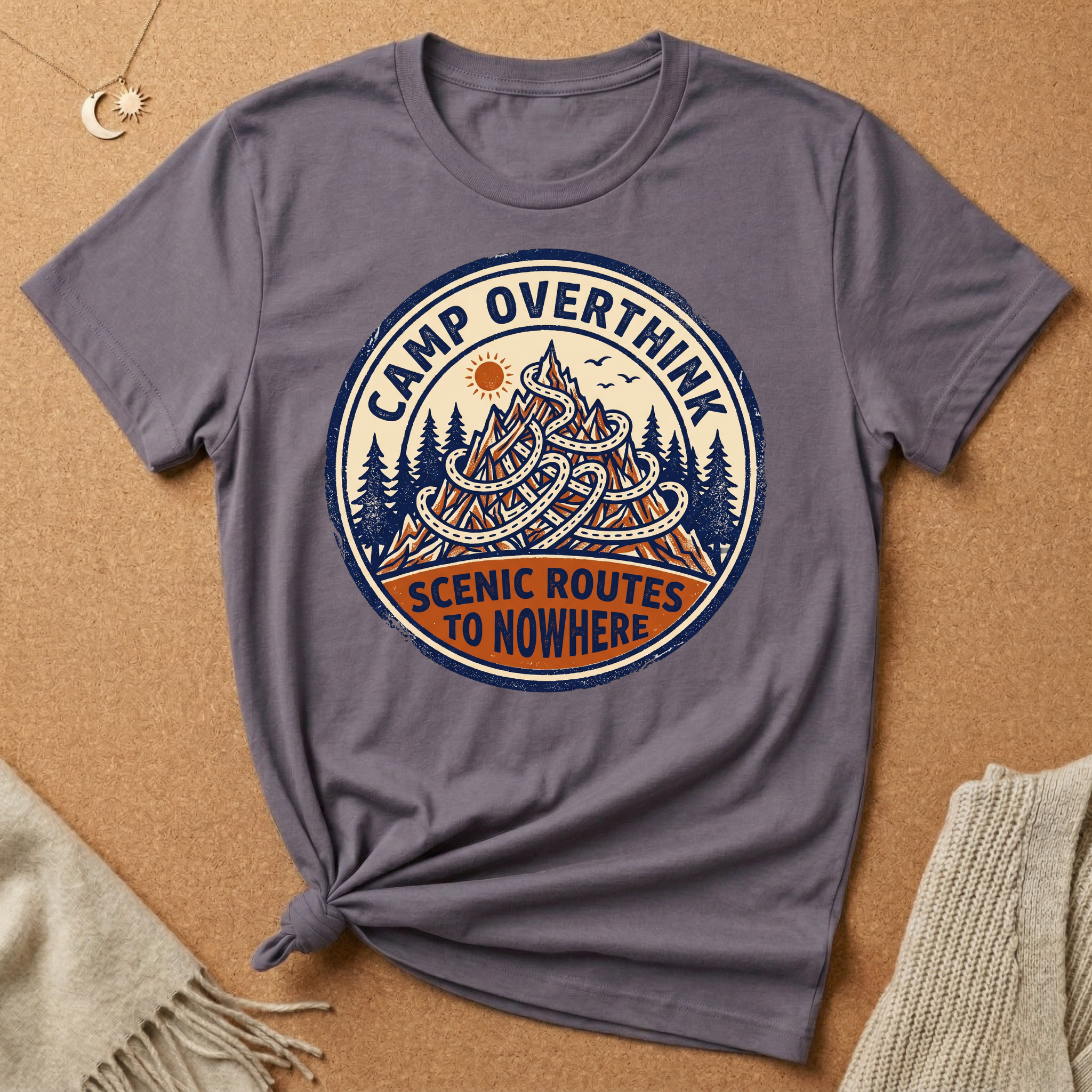 Camp Overthink Scenic Routes to Nowhere Tee