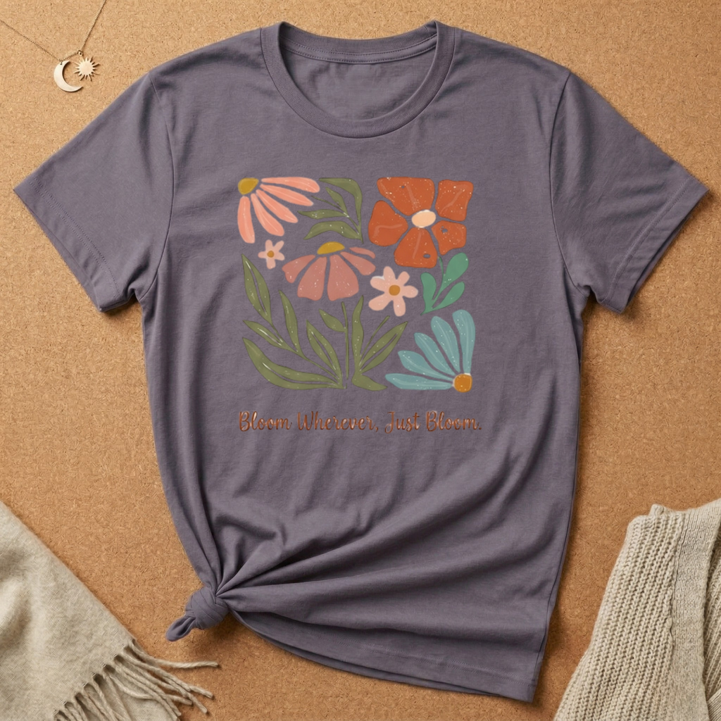 Bloom Wherever, Just Bloom Tee