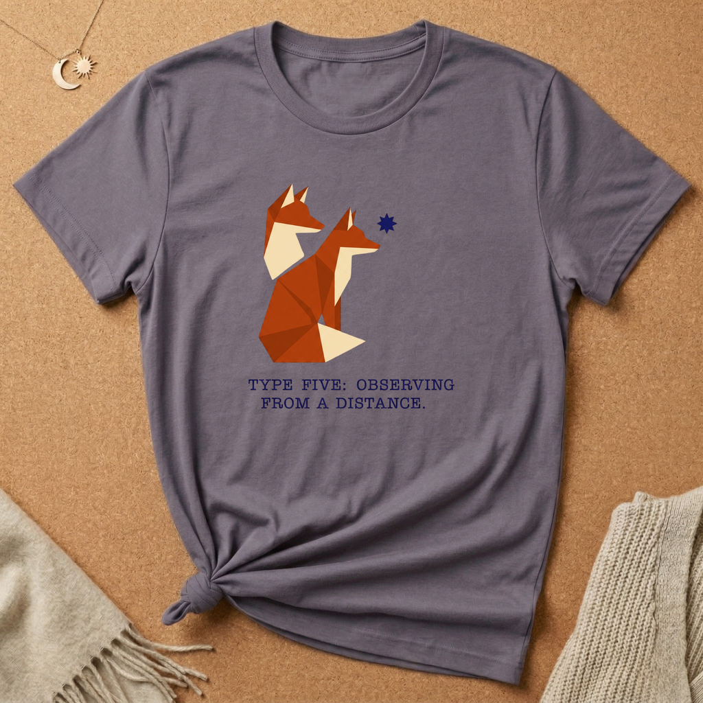 Enneagram Type 5: Observing From a Distance Fox Tee