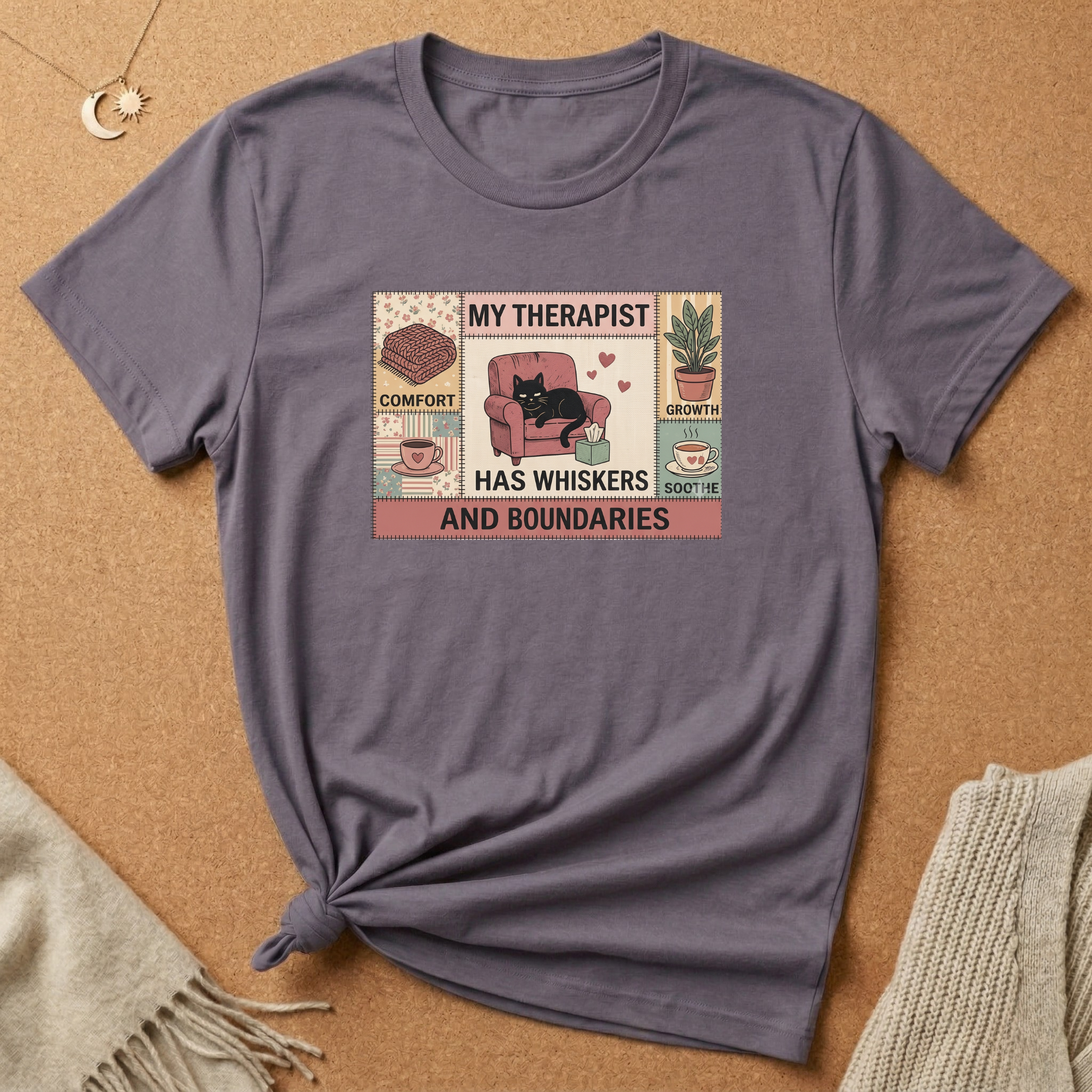 Cat Therapist Comfort Tee