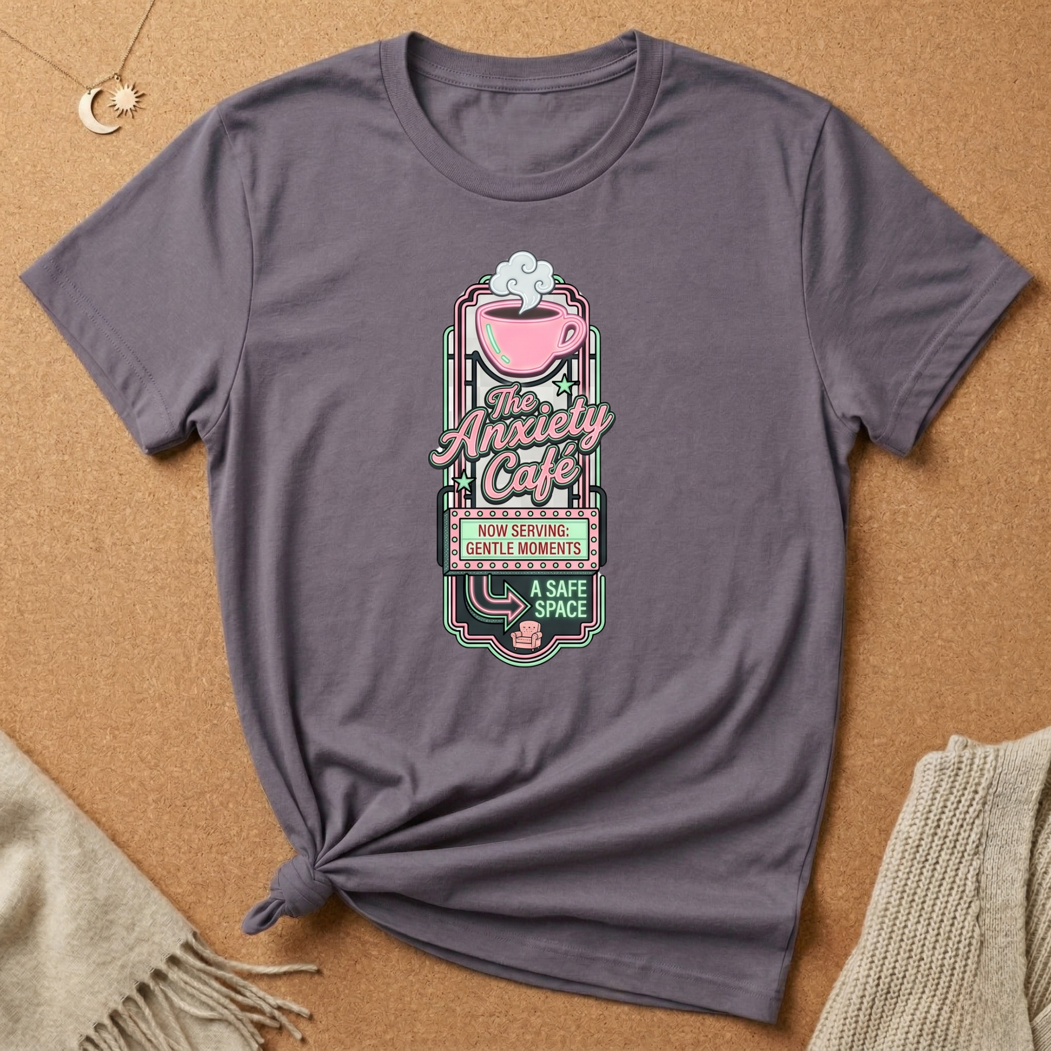 Gentle Moments Anxiety Cafe Tee