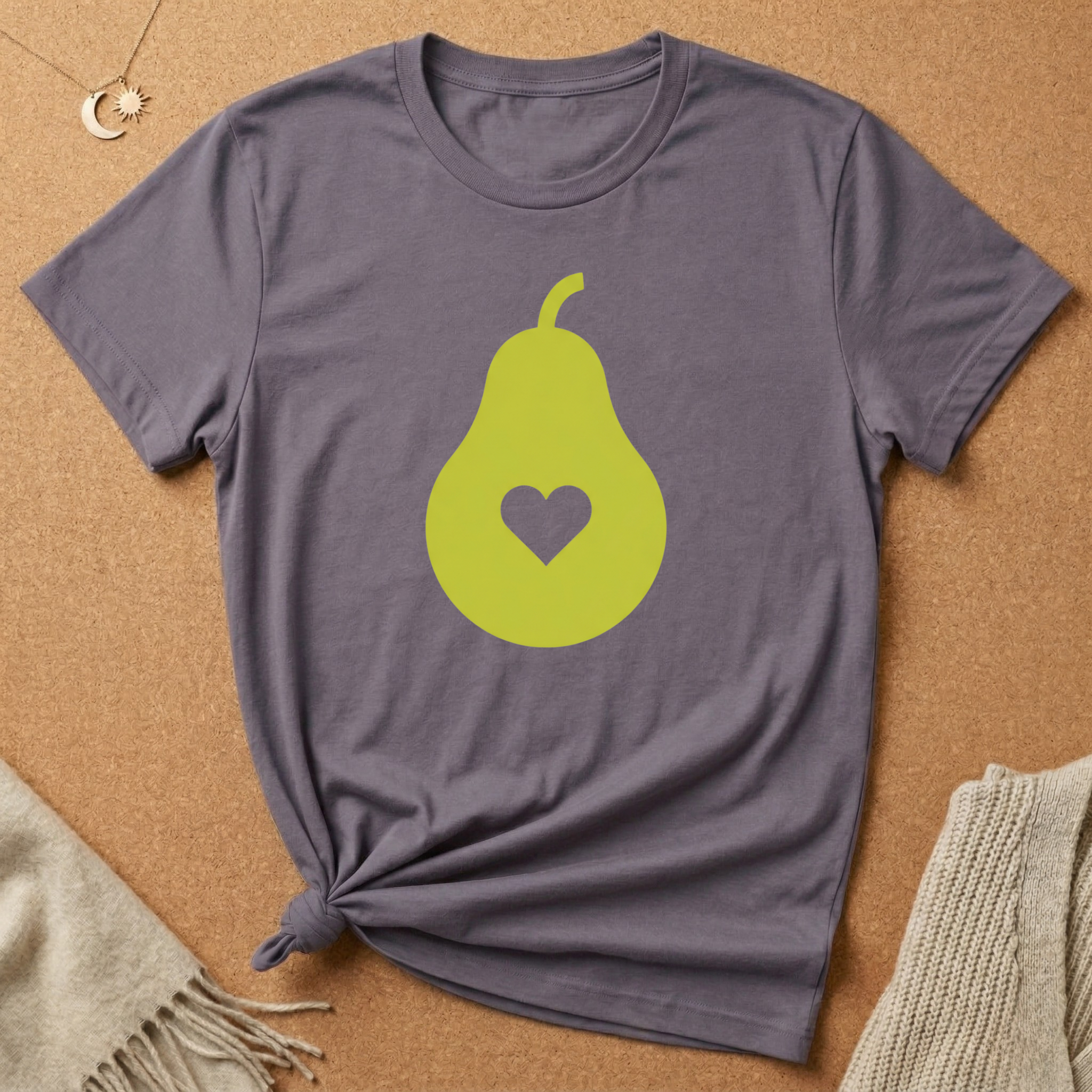 Simple Pear with Heart Tee