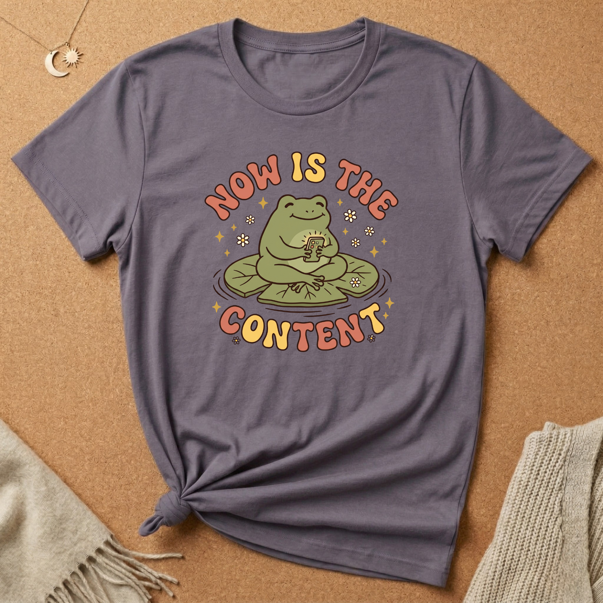 Now Is the Content Frog Tee