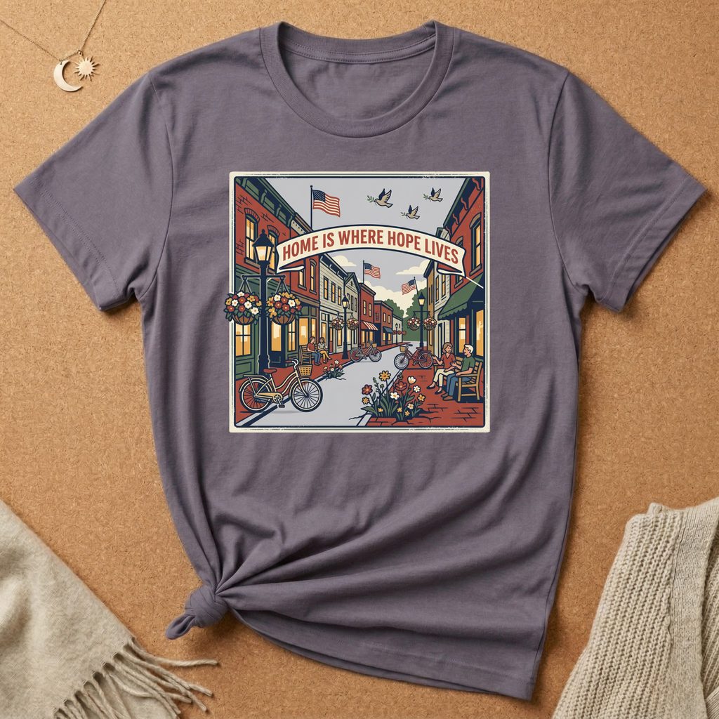 Home Is Where Hope Lives USA Tee