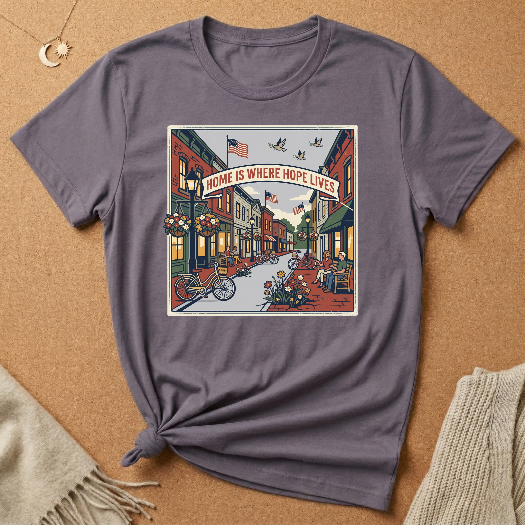 Home Is Where Hope Lives USA Tee