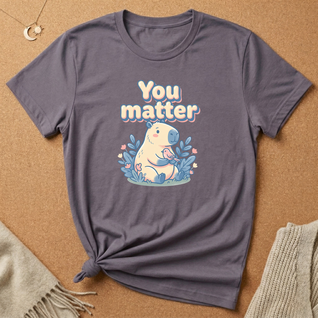 You Matter with Capybara Tee