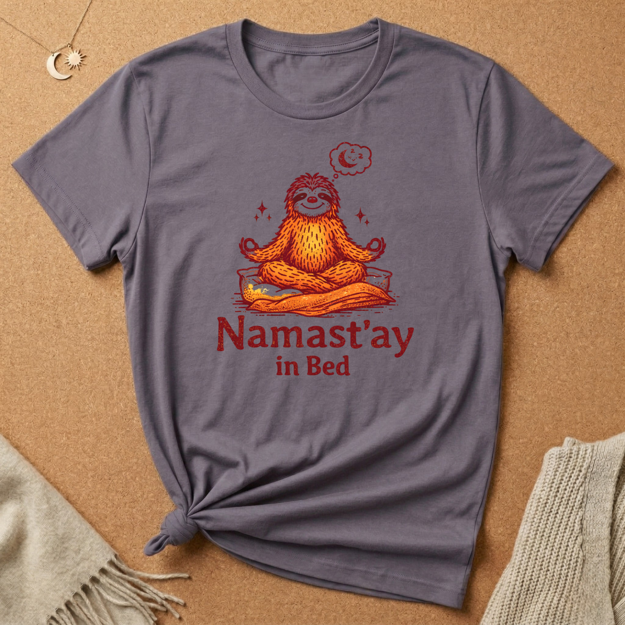Namast'ay In Bed Sloth Tee