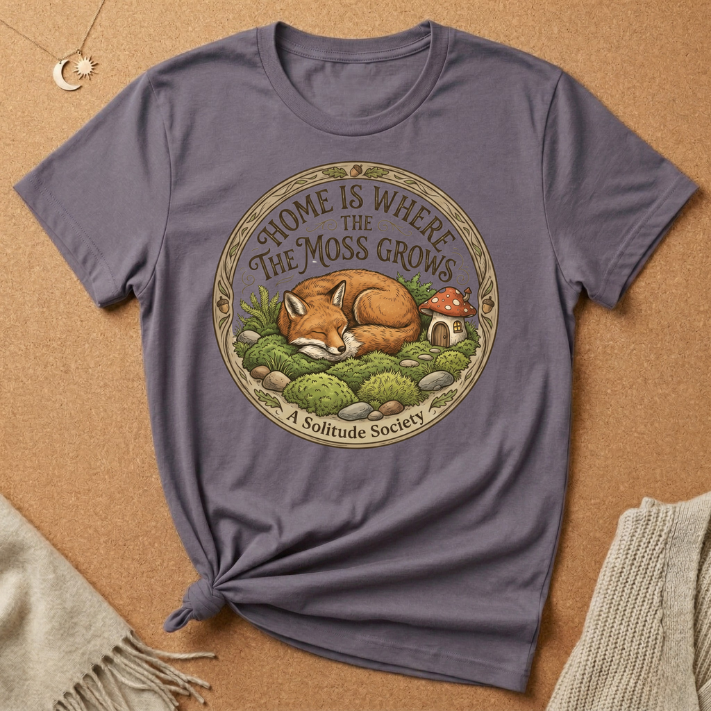 Home Is Where the Moss Grows Fox Tee
