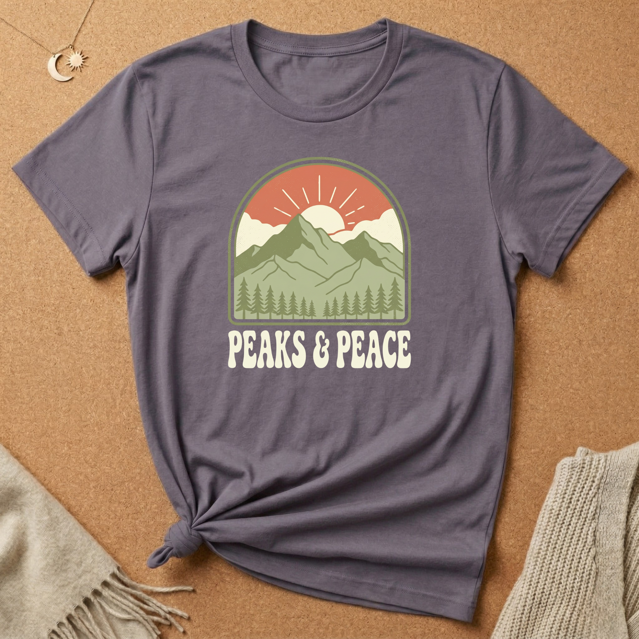 Peaks and Peace Tee