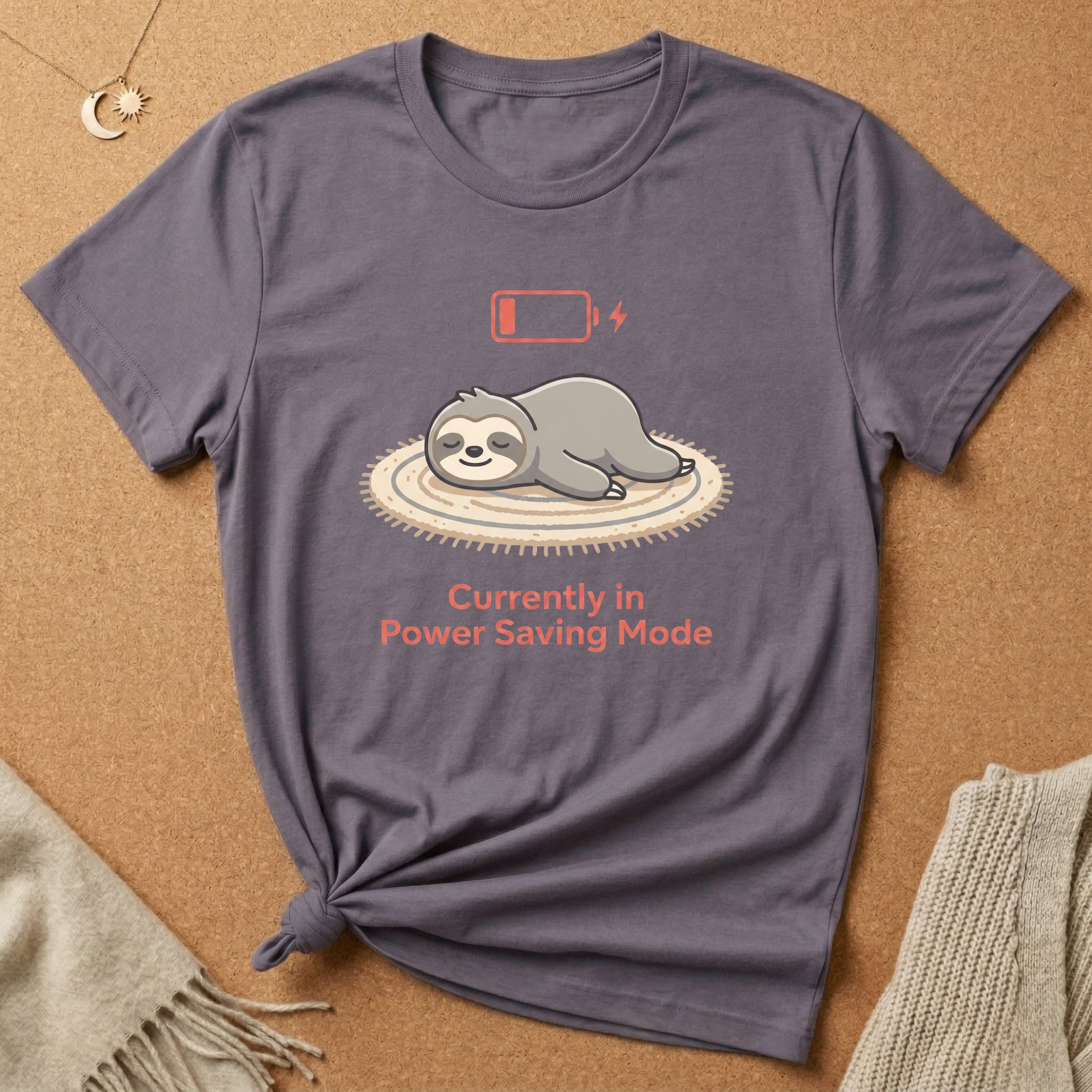 Sloth Power Saving Mode Tee
