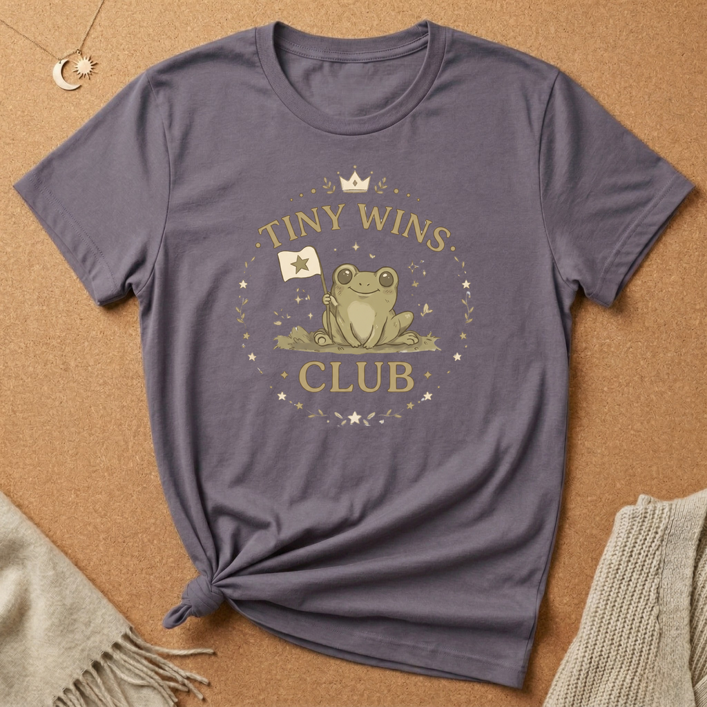 Tiny Wins Cute Frog Tee