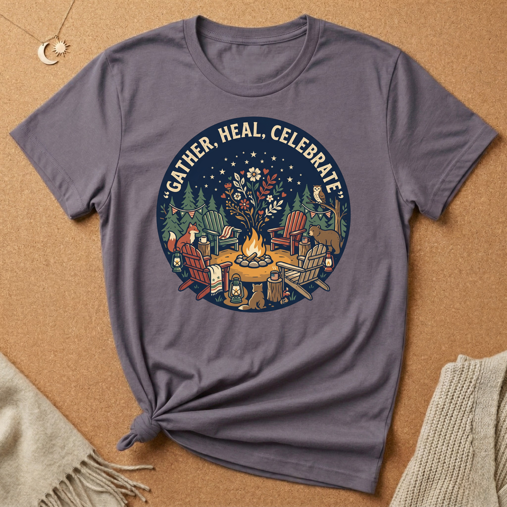 Gather, Heal, Celebrate Tee