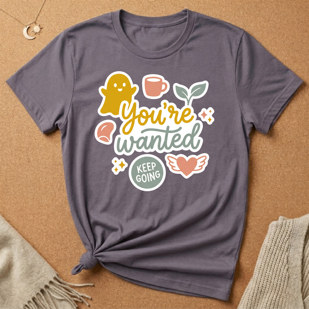 You're Wanted Sticker Enneagram Two Core Want Tee