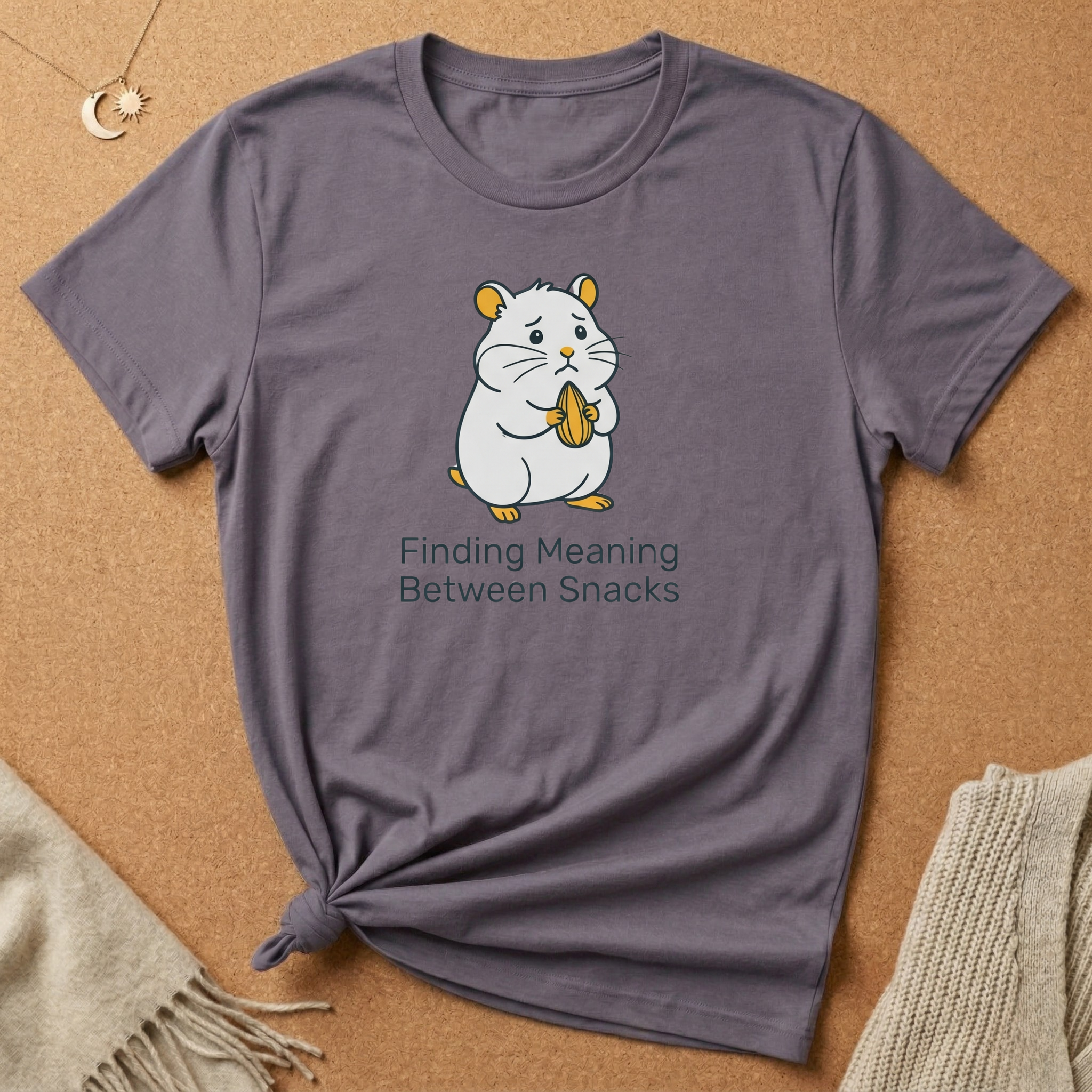 Chipmunk Finding Meaning Snacks Tee