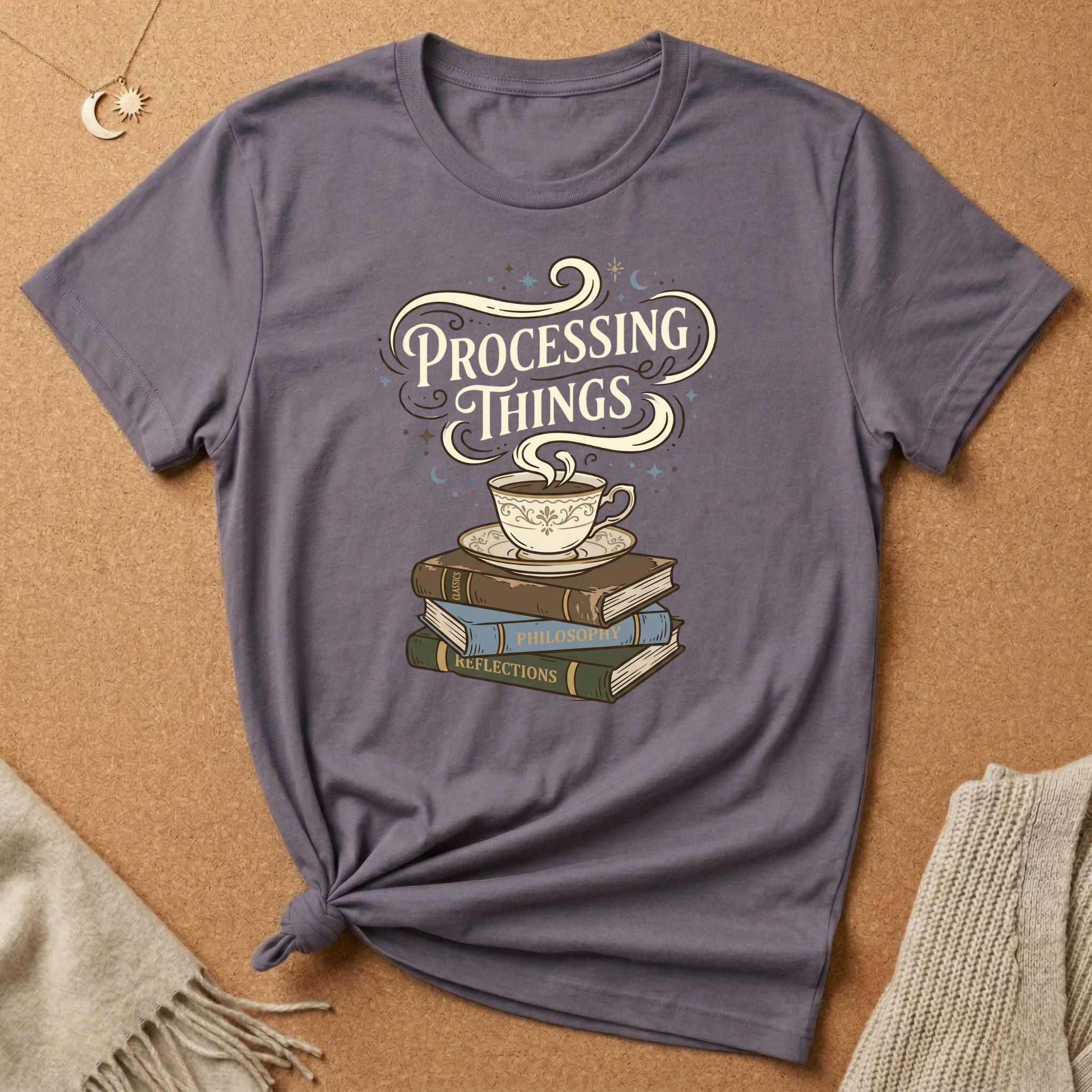 Processing Things Books and Tea Tee