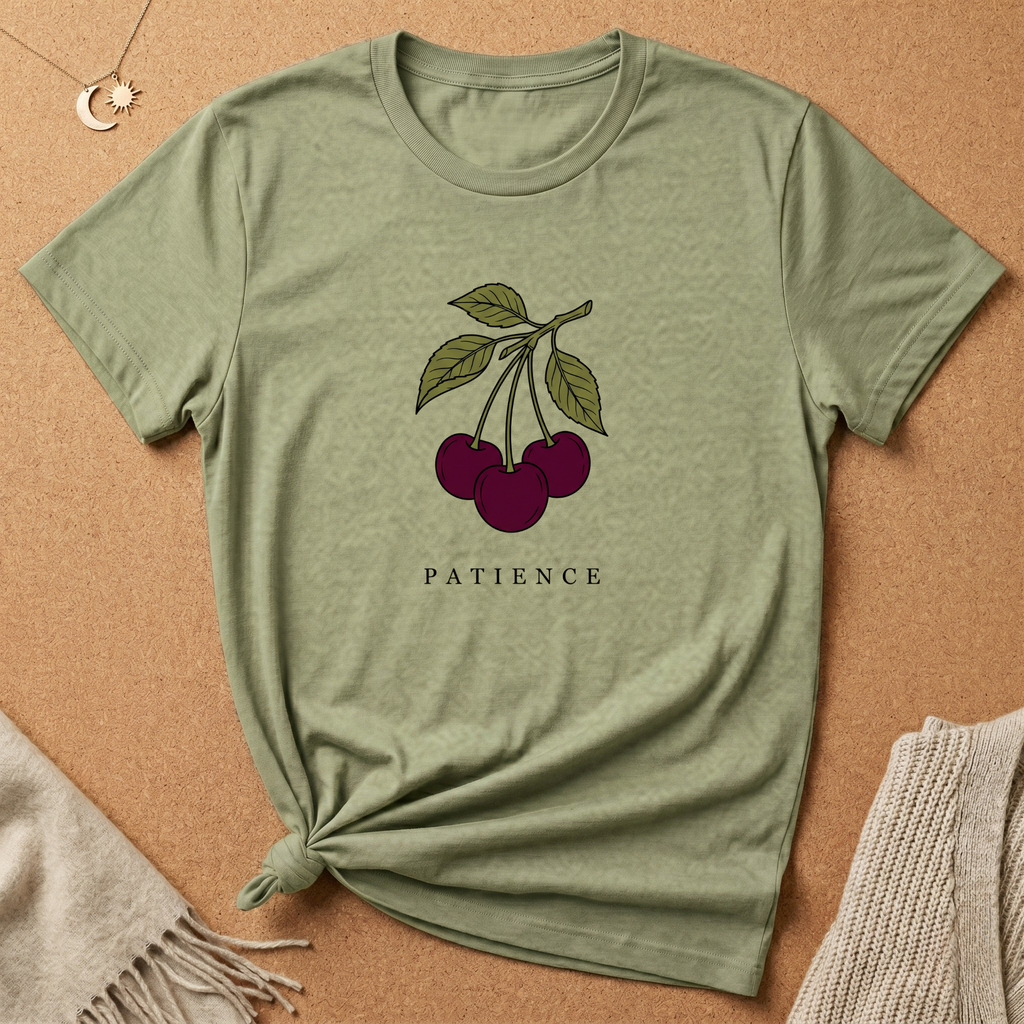 Patience with Cherries Tee